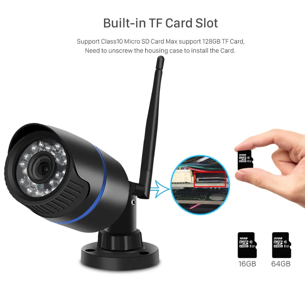 IP камера BESDER iCSee1080P беспроводная ИК 20 м ночное видение 720P|Камеры видеонаблюдения| |