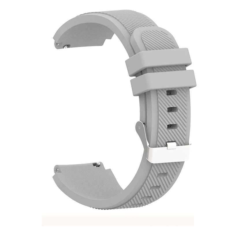 22 мм силиконовый ремешок-браслет для Ticwatch Pro S2 Smart Watch сменный Браслет для samsung gear S3 браслет для huawei Watch GT - Цвет: Gray