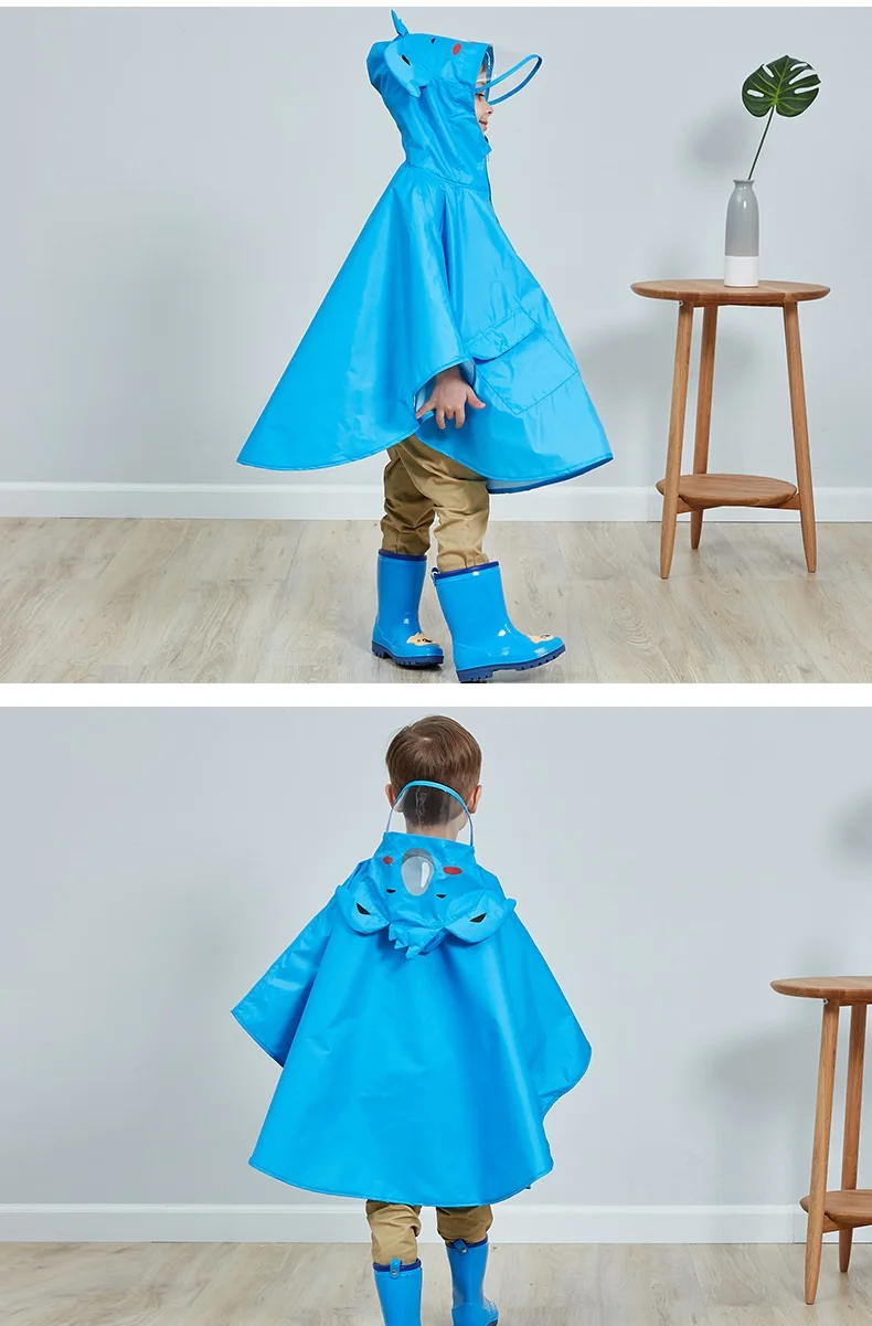 Детский пончо, плащ с рисунком, детская непромокаемая одежда, плащ-дождевик с капюшоном для девочек и мальчиков, водонепроницаемый детский дождевик, непромокаемое пончо