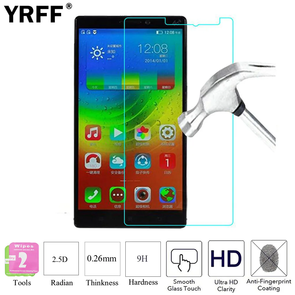 Harga 10 PCS Premium Tempered Kaca Pelindung Screen Protector Film Untuk Lenovo K8 K80 K80M K900 K910 VIBE Z K920 Vibe Z2 Alat