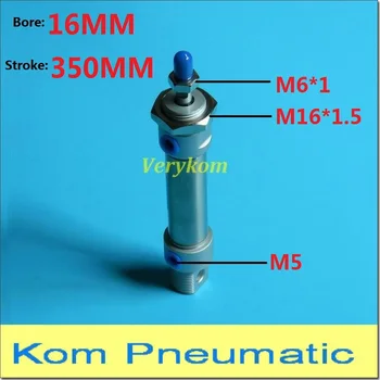 

MA 16*350 Single / Double Acting Pneumatic Stainless Air Mini Cylinder 16mm Bore 350mm Stroke 1/8" bsp Buffer Piston MA16X350 -S
