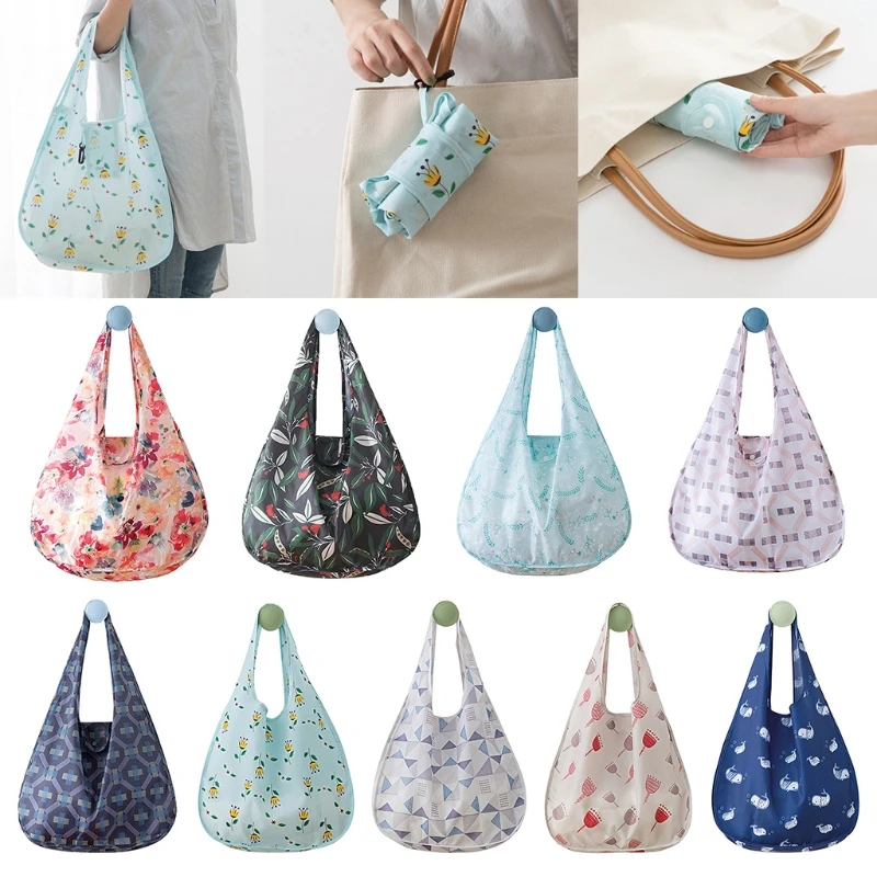 THINKTHENDO Fashion Women Waterproof Folding Reusable Eco Shoulder