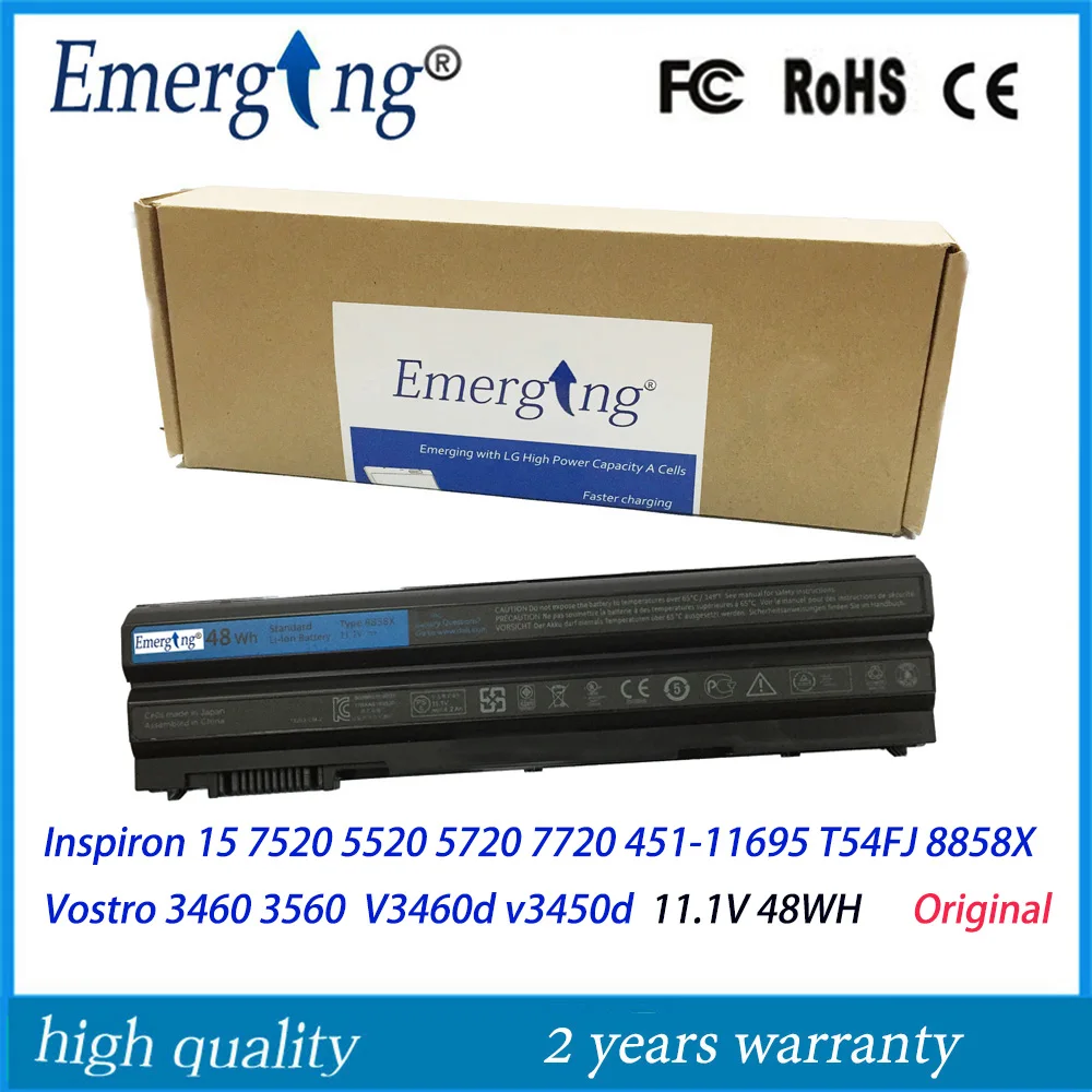 48WH Original New Laptop Battery for Dell Inspiron 15 8858x 7520 5520 5720 7720 451-11695 T54FJ Vostro 3460 3560 V3460 v3560 48WH Original New Laptop Battery for Dell Inspiron 15 8858x 7520 5520 5720 7720 451-11695 T54FJ Vostro 3460 3560 V3460 v3560