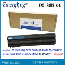 48WH Оригинальный Новый ноутбук Батарея для Dell Inspiron 15 8858×7520 5520 5720 7720 451-11695 T54FJ Vostro 3460 3560 V3460 V3560