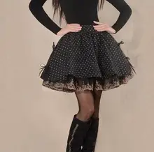 2017 Summer Spring Women skirt Dot Lace patchwork Cute Short Skirts