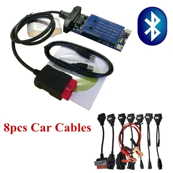 

Software with keygen vd tcs cdp pro with bluetooth new vci obd obd2 diagnostic scanner tools for carss/trucks + 8 pcs car cables