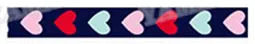 [IuBuFigo] лента с принтом в виде сердца, подарочная лента с принтом для украшения 9 мм/16 мм/25 мм 10Y - Цвет: 9mm  NO6