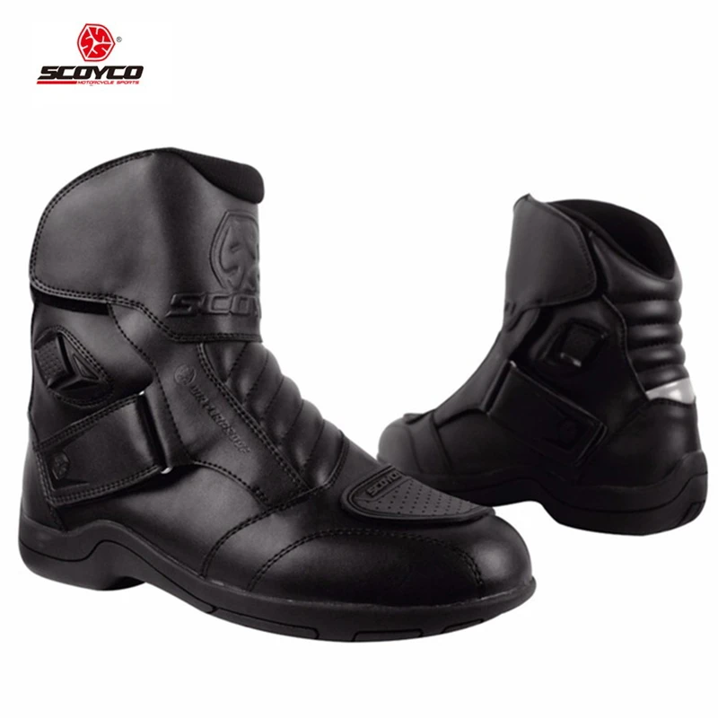 Short waterproof motorcycle boots Clearance