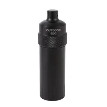 Waterproof Portable Survival Outdoor EDC Capsule Seal Bottle Case Container Holder Tool