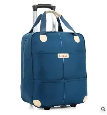 

New Travel Trolley Bag With Wheels Women Men Unisex Luggage Bag On Wheel Suitcase Travel Duffle Oxford Travel Bag On Wheels