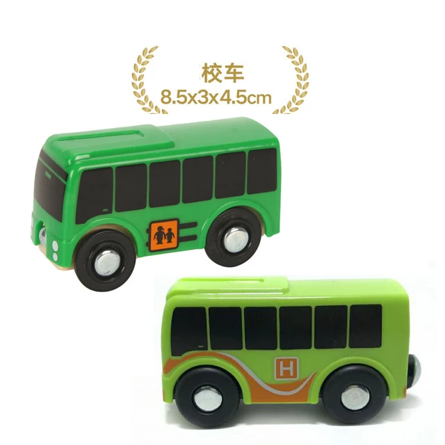 Различные дополнительные железнодорожные автомобильные транспортные средства общего назначения самолет совместим с деревянными дорожками поездов Brio детский игрушечный автомобиль - Цвет: Шоколад