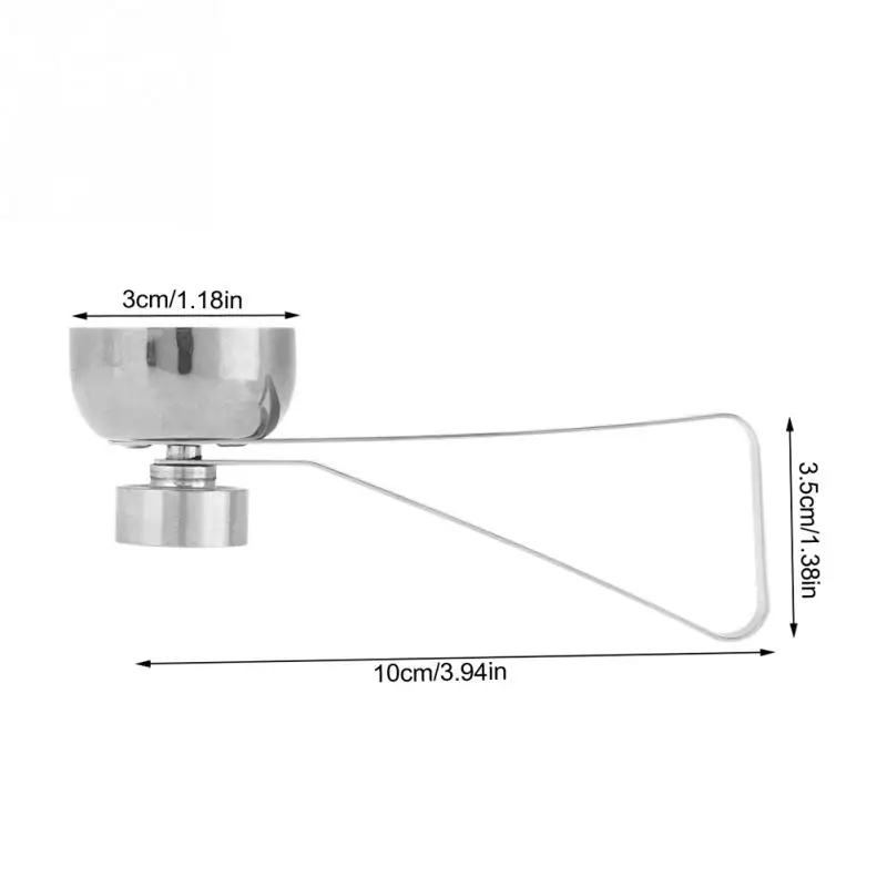 2 размера 304 из нержавеющей стали вареные для удаления верхушки яйца оболочки резак молоток сырье приспособление для разбивания яиц сепаратор яйцо открывалка Кухонные гаджеты - Цвет: L