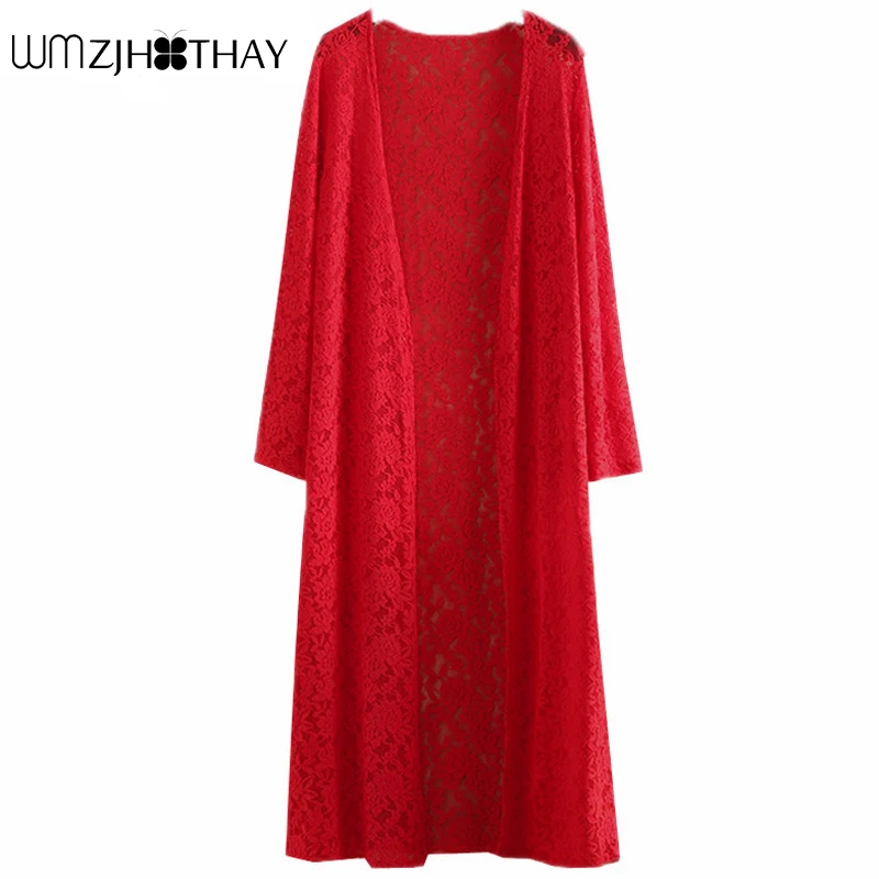 

High Quality Sun Protection Clothing 2019 Casual Female Wild Air Conditioning Shirt Spring Summer Fashion Lace Cardigan JXT045