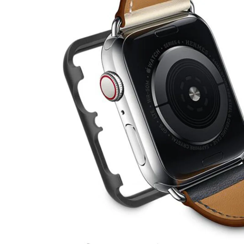 Алюминий Сплав каркас металлический корпус Защитный чехол для Apple Watch Series 2/3/4 38 мм 42 мм 40 мм 44 Экран Защитная крышка бампера