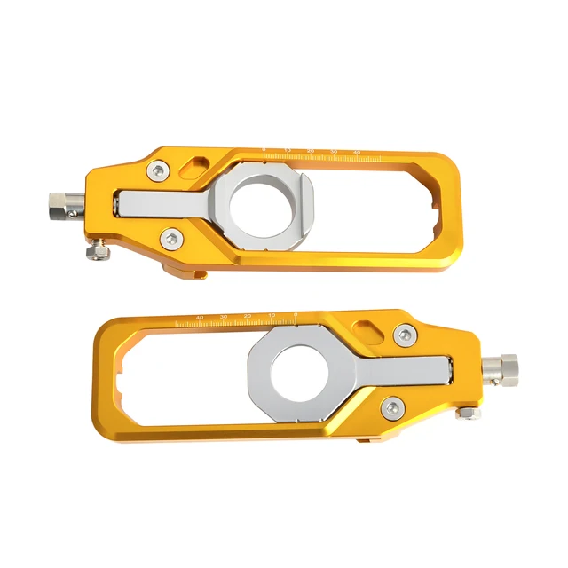 NICECNC Motorcycle CNC Rear Axle Chain Adjuster Tensioners For BMW S1000R S1000RR S 1000 R RR 2013-2018 HP4 2012-2015 Gold