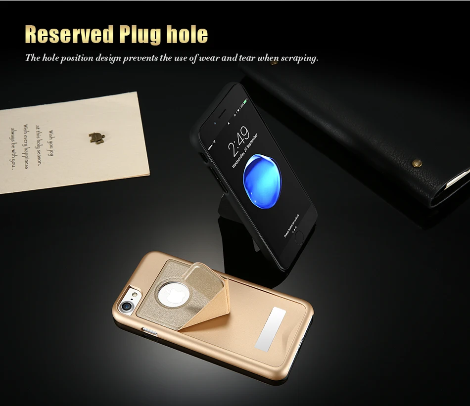 DR.CASE Leather Deformation Kickstand Plastic Case For iPhone 7 Magnetic Folding Stand Holder Back Cover For iPhone 7 Plus Coque (4)