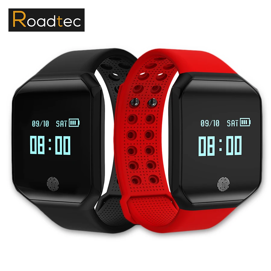 Roadtec Smart Watch часы с Android/IOS сердечный ритм сердца монитор SmartWatch/браслет Band измерять