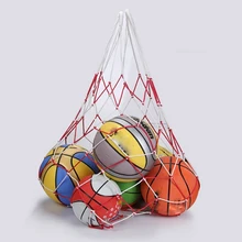 Спорт на открытом воздухе Футбол сетчатый мешок 10 мяч портативный баскетбольный сетка для футбольного мяча сумка