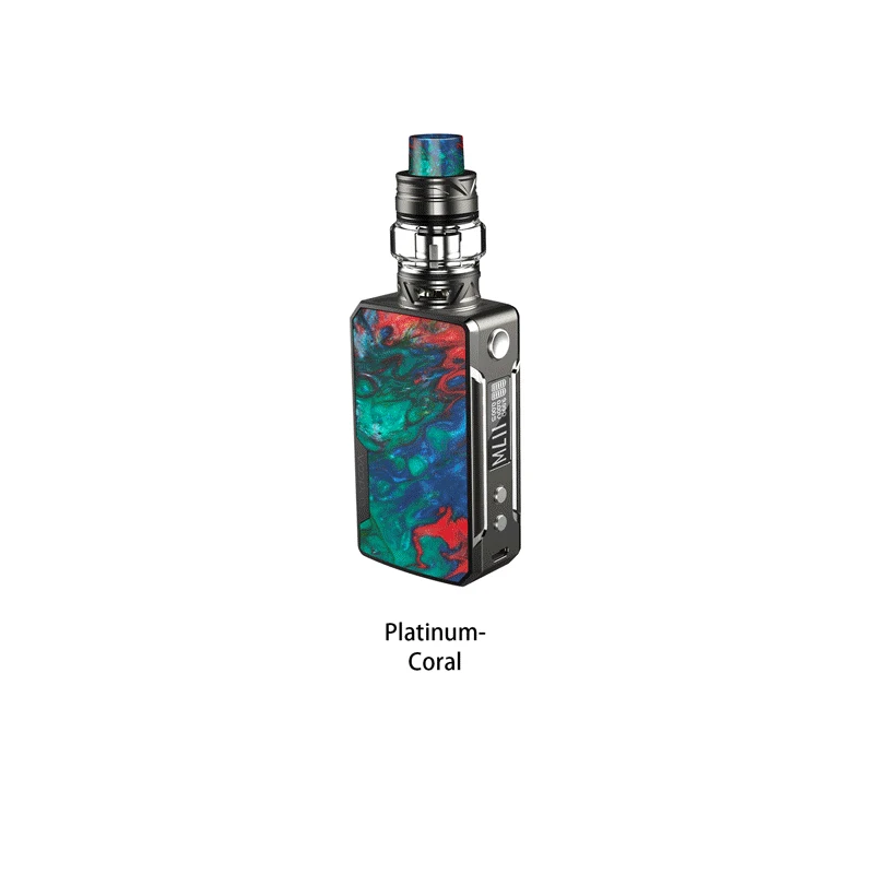 Coral VOOPOO, мини-комплект из платины, платиновая коробка, мод, Vape 4400 мАч, UFORCE T2, электронная сигарета, испаритель - Цвет: Coral