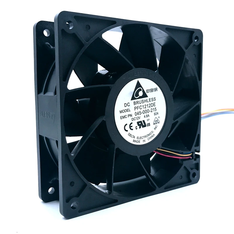 40 шт. Для delta PFC1212DE 120*120*38 мм 12 в PWM 4 pin для Биткоин GPU miner Мощный охлаждающий