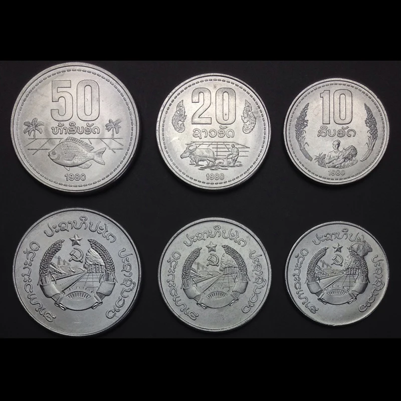 

3 PCS Set LAOS ,100% Real Genuine Comemorative Coin,Original Collection