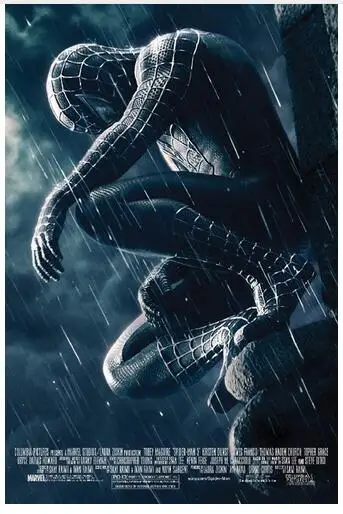 Человек-паук 3 venom Супергерой из фильмов Art Wall Decor Шелковый плакат