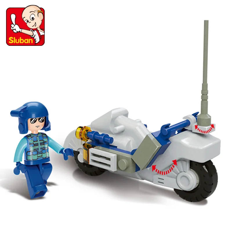 Sluban Model Building Compatible lego Lego B0329 32pcs Model Building Kits Classic Toys Hobbies Special Forces Moto Sluban Model Building Compatible lego Lego B0329 32pcs Model Building Kits Classic Toys Hobbies Special Forces Moto