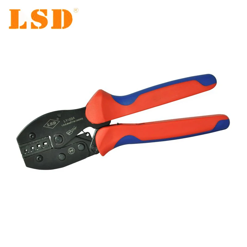 

LY-03A Hand Crimping tools for crimping non-insulated open plug-type connector 27-13AWG Electrical Ratchet Pliers crimper