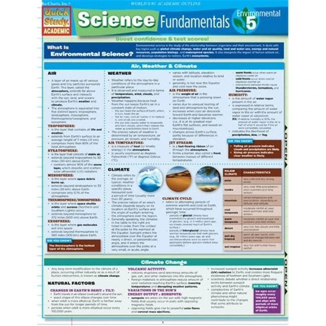 BarCharts- Inc. 9781423209515 Science Fundamentals 5