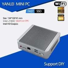 Mini Computer Desktop Celeron J1900 Quad Core CPU Micro PC 2 LAN With SSD Wifi 2/4/8GB RAM Even Embedded Modem Mobile Network