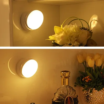 

Wireless LED Night Light Magnet Energy Saving Motion Sensor Lights for Bedside Toilet Corridor TN99