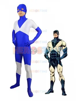 

White & Blue Vance Astro Superhero Costume Spandex Halloween Cosplay Costume For Mens /Kids/Custom Made Show Zentai Suit