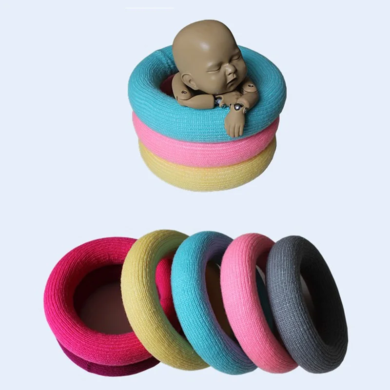 

New baby photography props colorful round circle newborn photo accessories fotografia basket filler toddler boy girl shooting