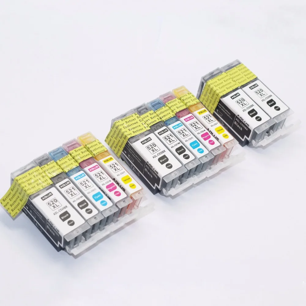 12pcs PGI520XL CLI521XL Ink Cartridges Compatible for Canon PIXMA MP540 MP540x MP550 MP560 MP620
