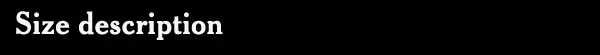 size description