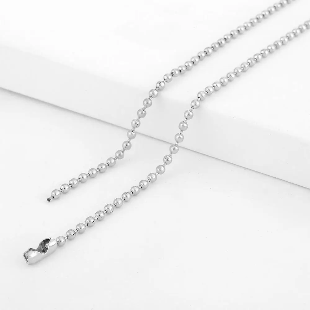 13 стилей, Трендовое женское длинное ожерелье, цепочка 80 см, чокеры из нержавеющей стали, ожерелье s для высококачественного серебряного цвета, Ювелирная цепочка - Окраска металла: KB3333