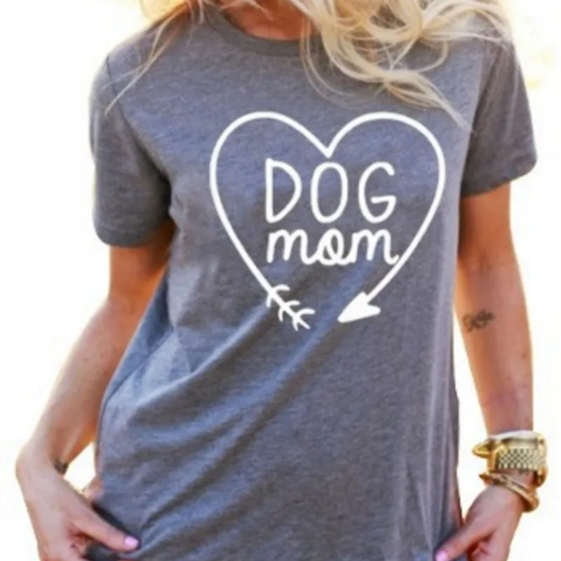 الكلب أمي T قميص للحيوان عشاق تي شيرت قصيرة الأكمام سيدة قميص حريمي المرأة قمم تيز صيف حار الكلب أمي T قميص للحيوان عشاق تي شيرت قصيرة الأكمام سيدة قميص حريمي المرأة قمم تيز صيف حار