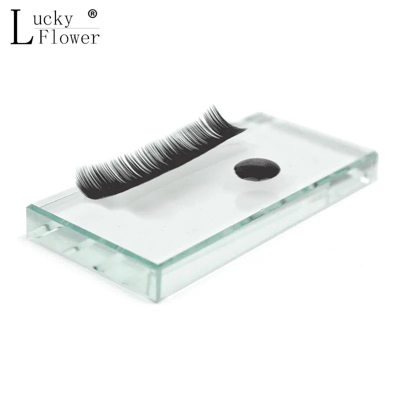 

Professional 2 in 1 individual eyelashes holder Crystal stone false eyelash extension glue holder Separator Pallet