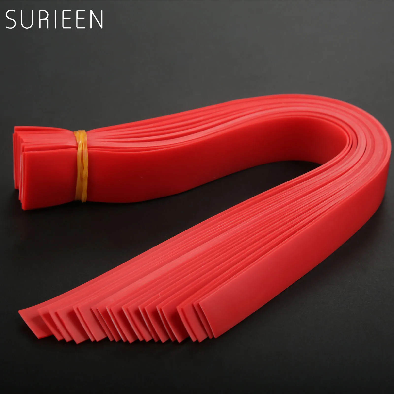 SURIEEN 10PS 0.7mm Thickness Slingshots Flat Rubber Band Hunting Slingshot Replacement Elastic Part Fitness Bungee Catapult 25cm