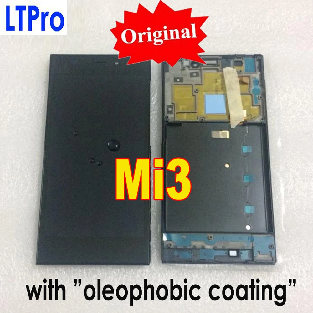 

Original New Best Working Sensor LCD Display Touch Screen Digitizer Assembly+Frame/Bezel For Xiaomi Mi3 M3 Mi 3 WCDMA
