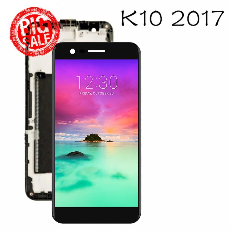 Протестированный 5 3 ''дисплей для LG K10 2017 M250 M250N M250E M250DS ЖК-дисплей с сенсорным