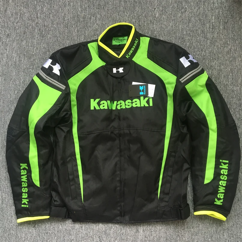 

Motorcycle MotoGP racing for kawasaki jacket Motocross protector gear summer and winter detachable jacket moto Chaqueta DH XXXL