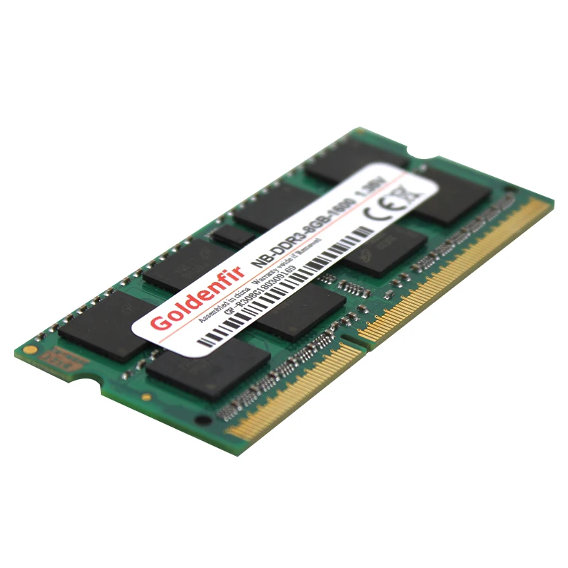 Goldenfir DDR3 2 ГБ/4 ГБ 1066 МГц 1333 1600 МГц PC3-8500 PC3-10600 PC3-12800 SODIMM оперативной памяти оперативная память для ноутбука Тетрадь