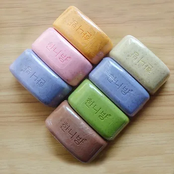 

100% Pure Nature Elements Organic Bath Soap Flower Plants Essence Volcanic Clay Shower Handmade Soap NShopping