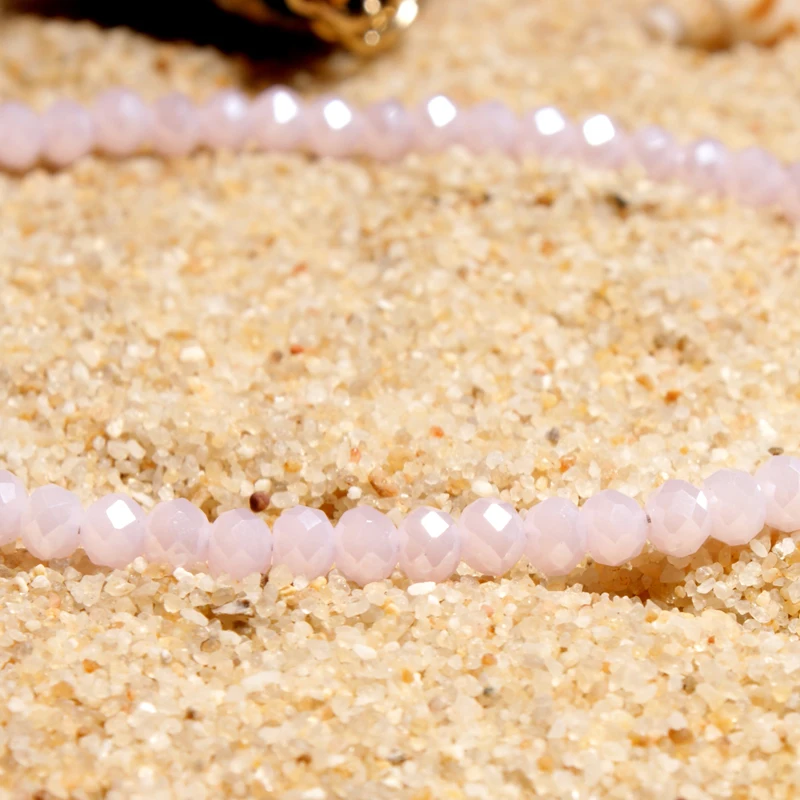 MOON GIRL 2 PCS OM Rune Weave Anklets for Women Crystal Bead Handmade Cotton Anklet Bracelets Female Beach Foot Jewelry Dropship - Image 5