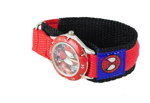 Быстрая dhl100 шт/партия модные новые детские часы с человеком-пауком лучший рождественский подарок