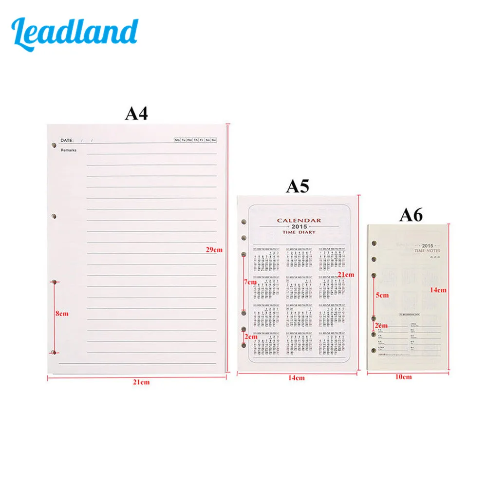 100 Pages Blank A4 Loose Leaf Paper for 4 Ring Binder Journal Diariy