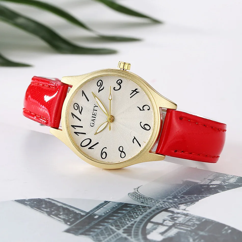 Gaiety relogio feminino Роскошные horloges vrouwen женские часы с арабскими цифрами и цифровым