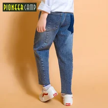 Pioneer Kids/весенние джинсы для мальчиков; повседневные брюки; свободные брюки; Новое поступление; BNZ910139