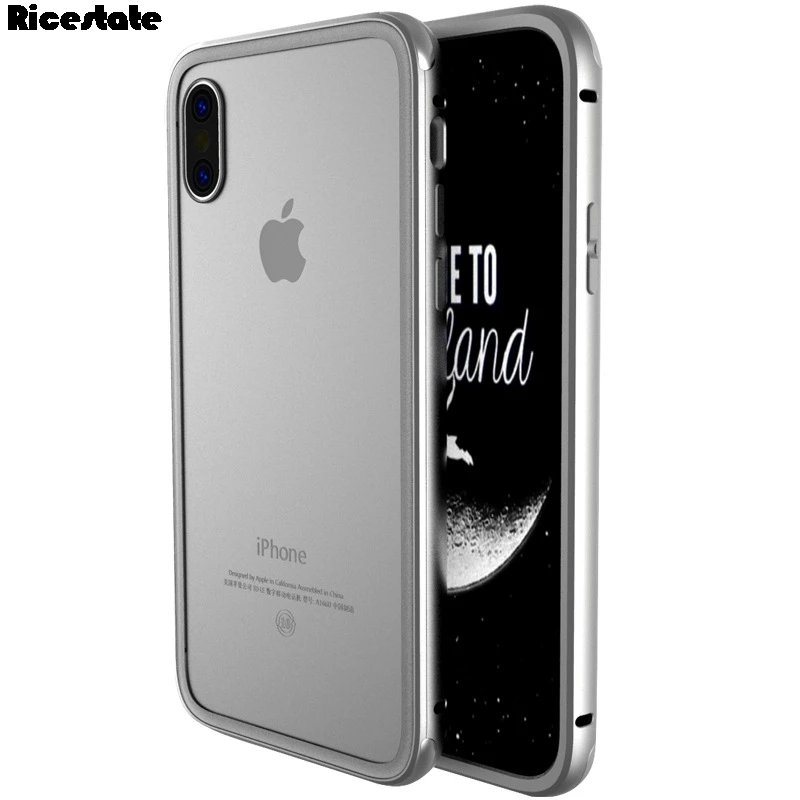 Металлический Бампер Защитный чехол для iphone X XS XR 11 Pro 11Pro MAX 5 5S 6 6s 7 8 Plus круглый металлический каркас мобильный чехол для телефона - Цвет: Серебристый